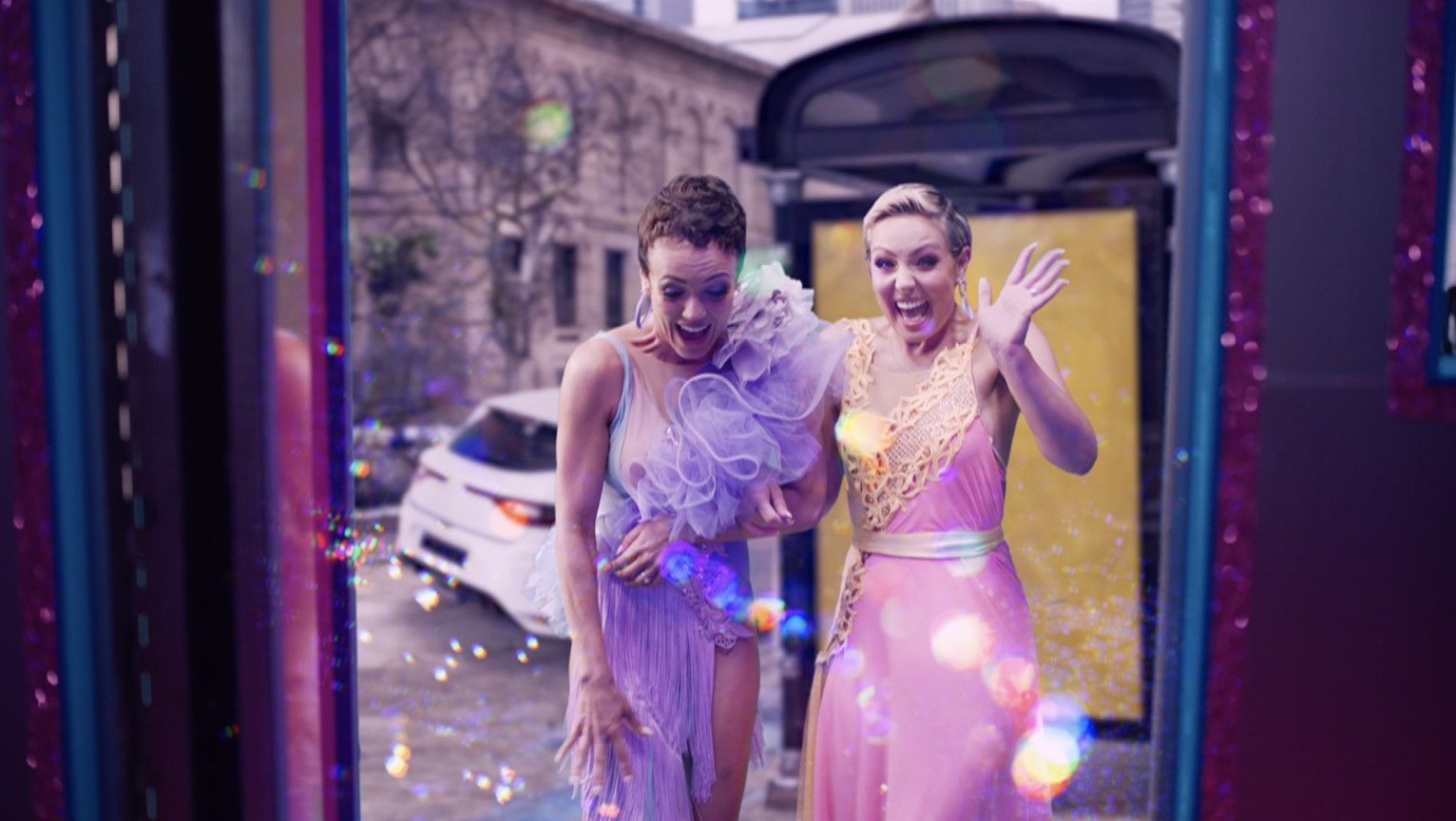 Lauren Oakley and Amy Dowden look excited in Strictly 2024 trailer