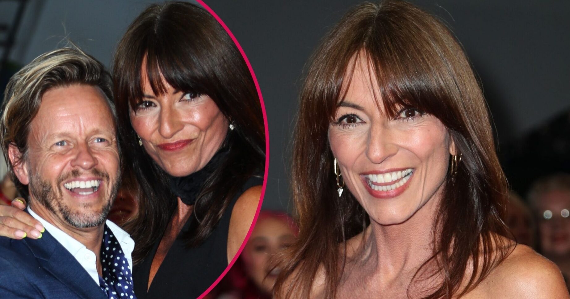 Davina McCall smiling at the NTAs with boyfriend Michael Douglas