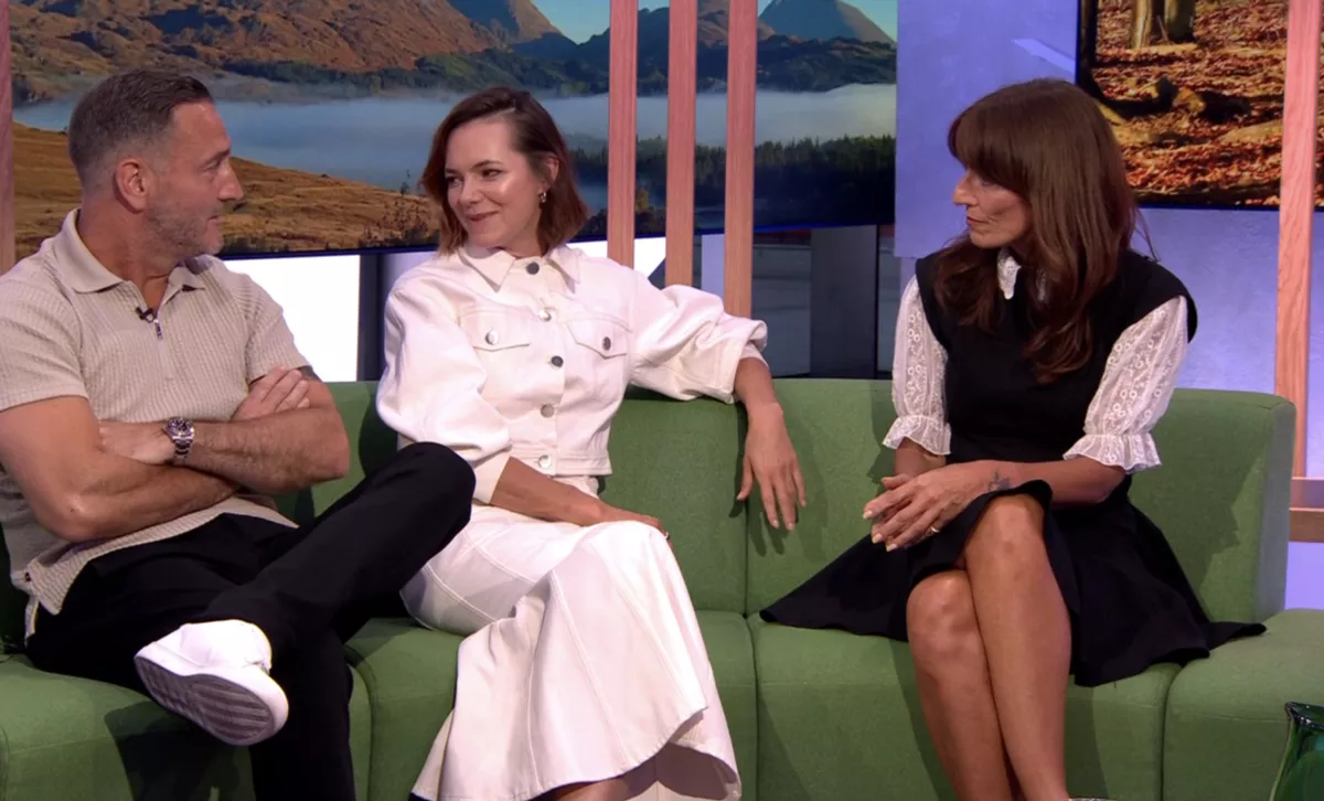 Davina McCall appeared on The One Show alongside Will Mellor and Kara Tointon