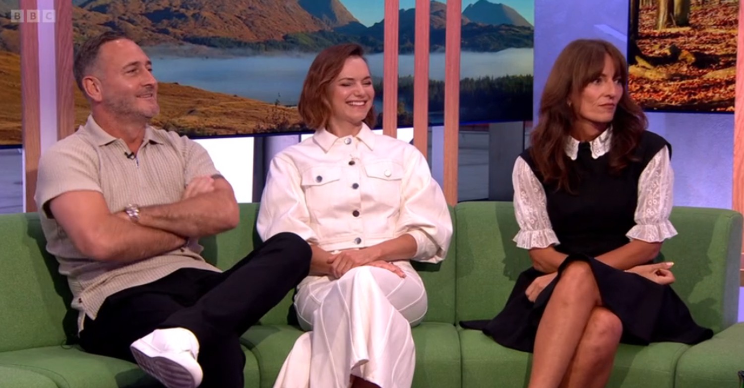 Davina McCall appeared on The One Show alongside Will Mellor and Kara Tointon