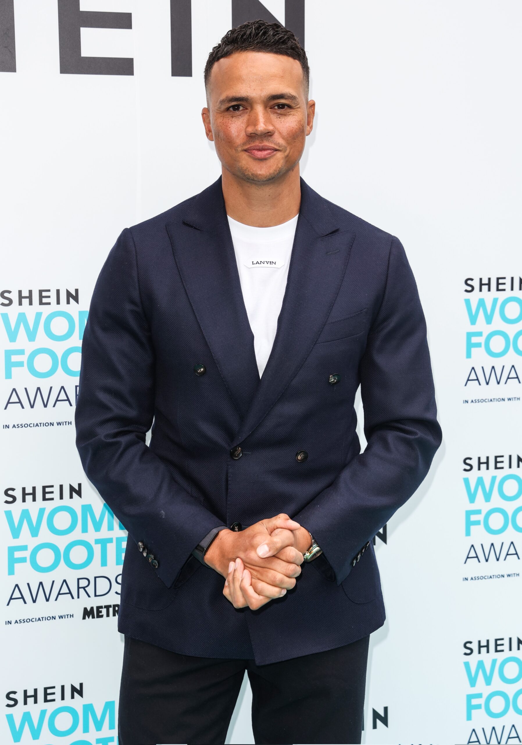 Jermaine Jenas smiling at event