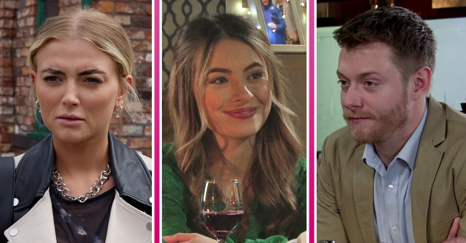 Composite image of Daniel, Daisy and Bethany on Corrie (Credit: ITV/Composite: ED!)