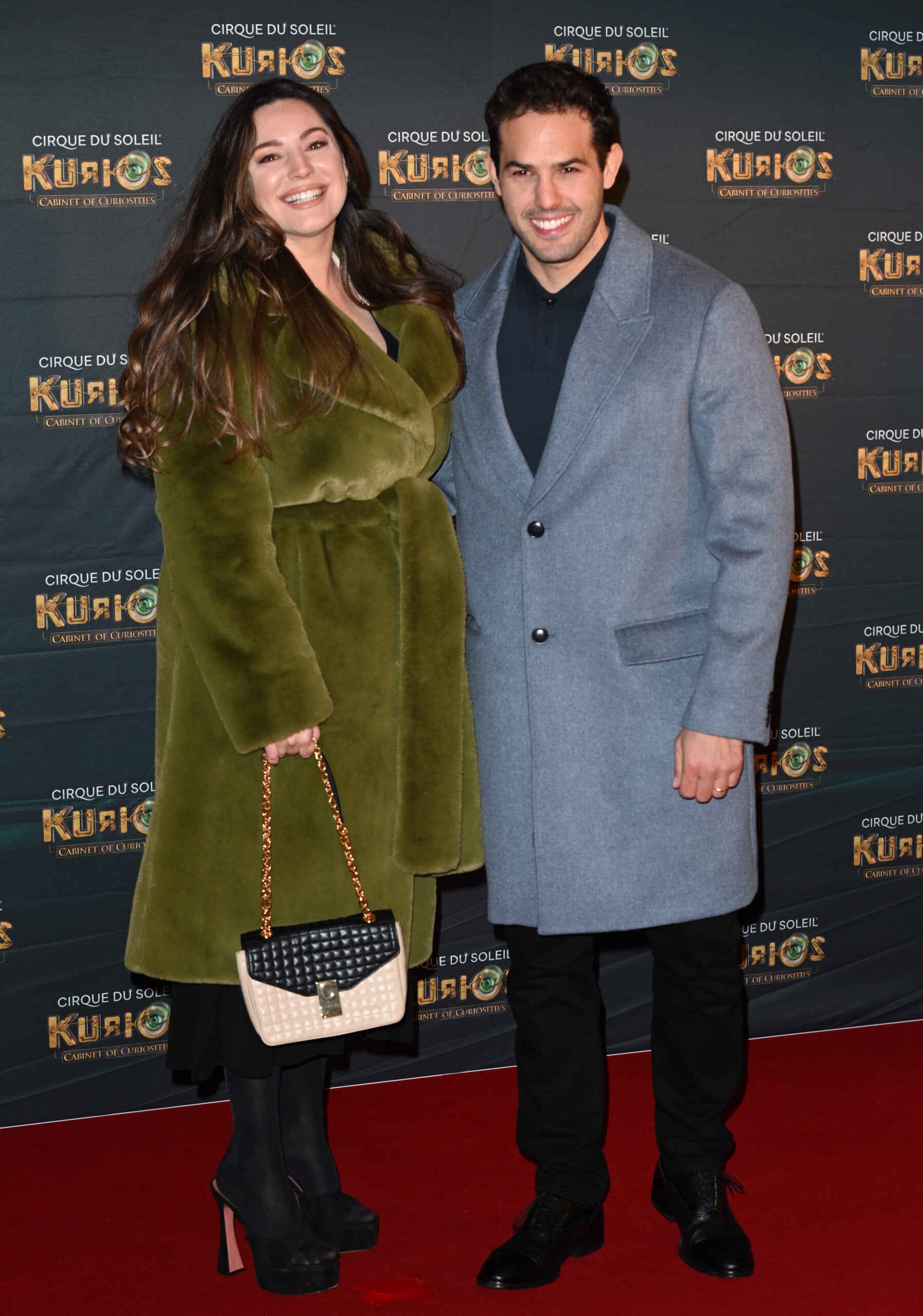 Kelly Brook and Jeremy Parisi smiling