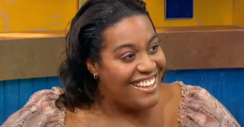 Alison Hammond on This Morning in 2002 smiling