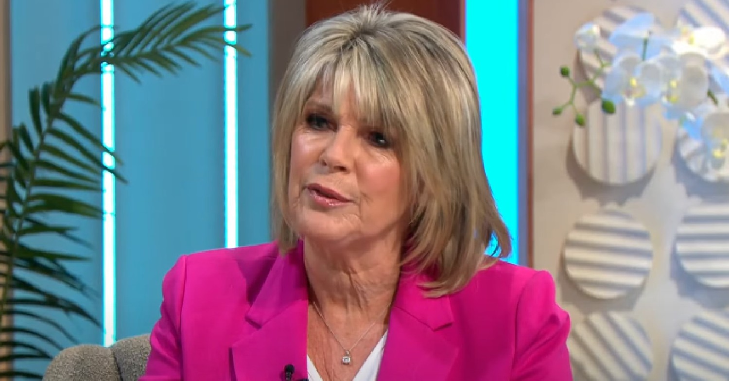 Ruth Langsford in pink blazer on Lorraine