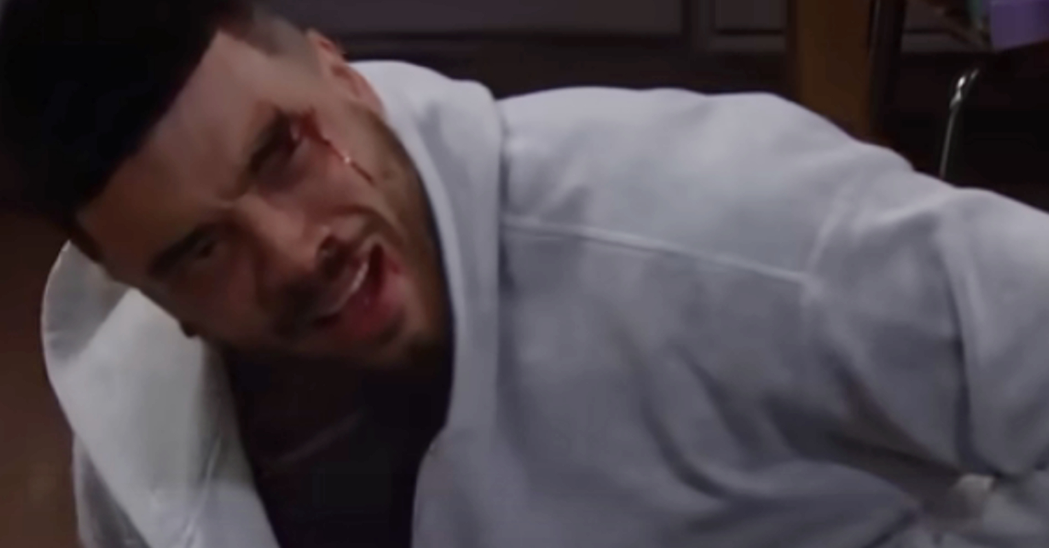 Emmerdale's Nate is bleeding and in pain