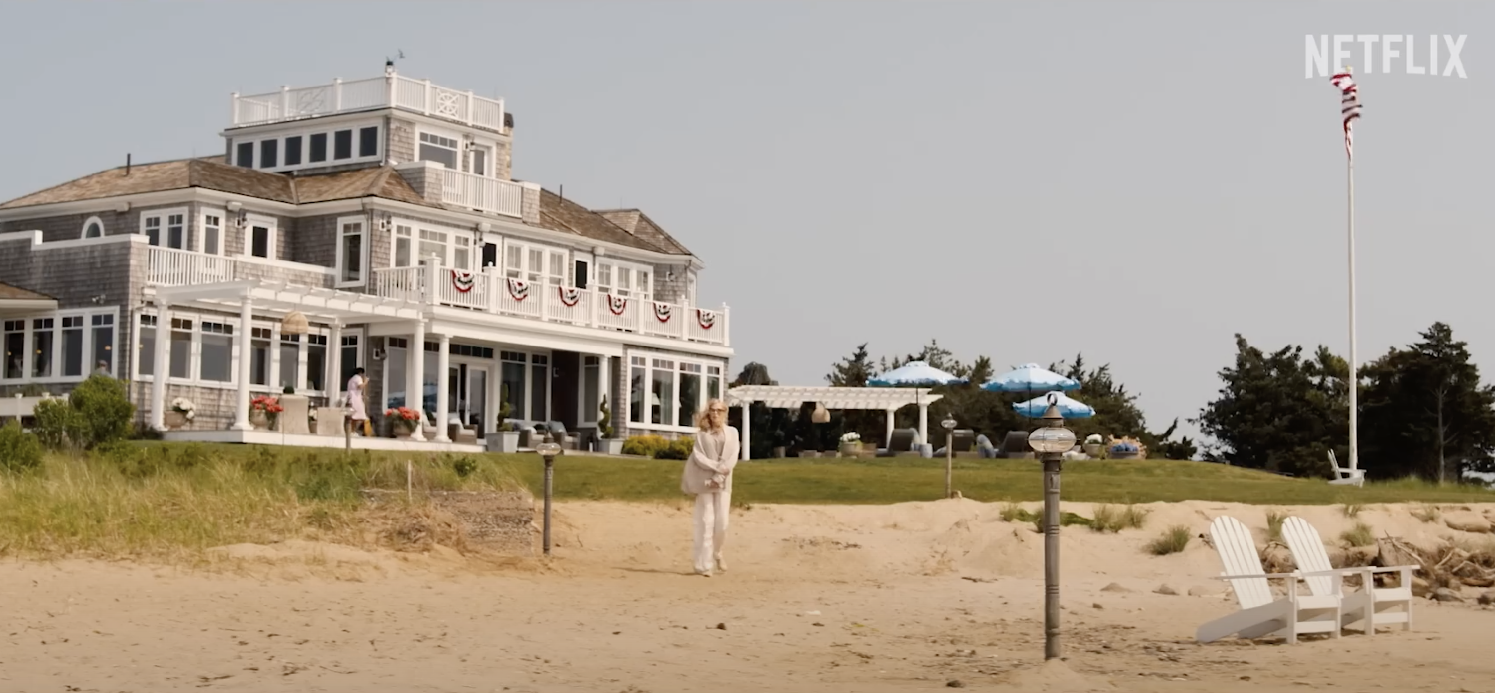 The show is a murder mystery set at a luxury wedding in Nantucket.