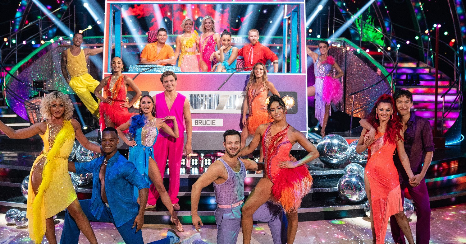 Strictly 2024 pro dancers in the ballroom