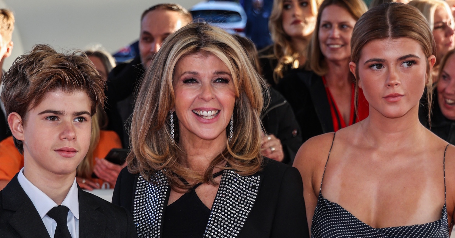 Billy Draper, Kate Garraway and Darcey Draper on the red carpet at the NTAs