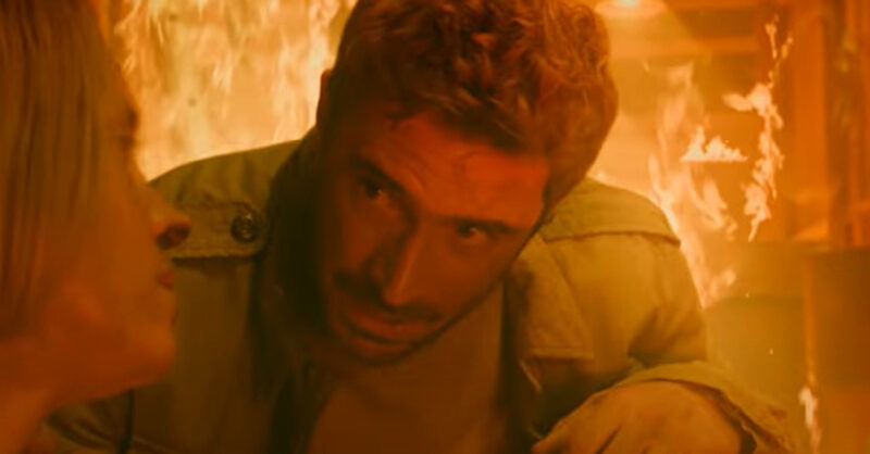Emmerdale's John is helping Ruby in the fire