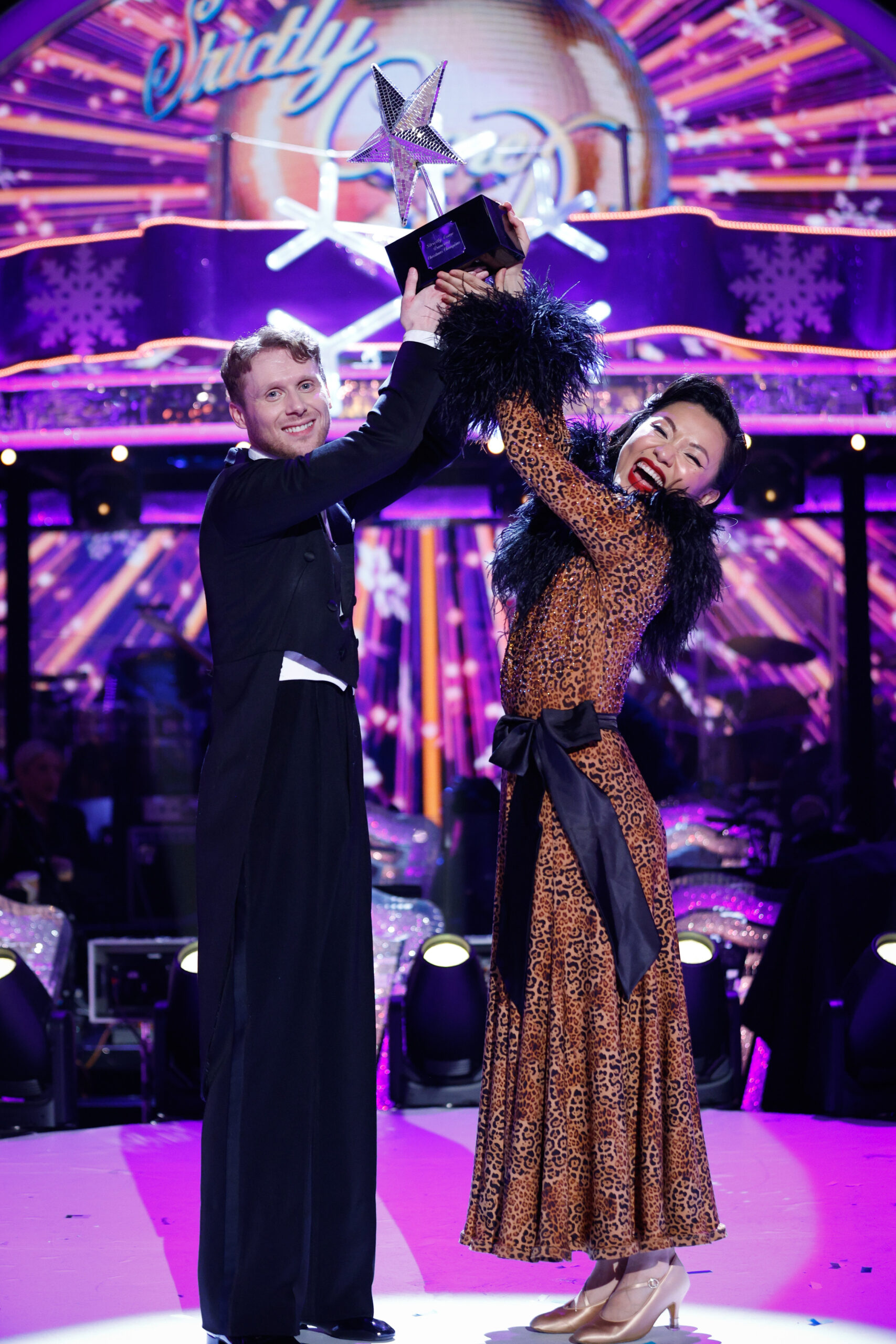 Jamie Borthwick and Nancy Xu during Strictly Christmas special