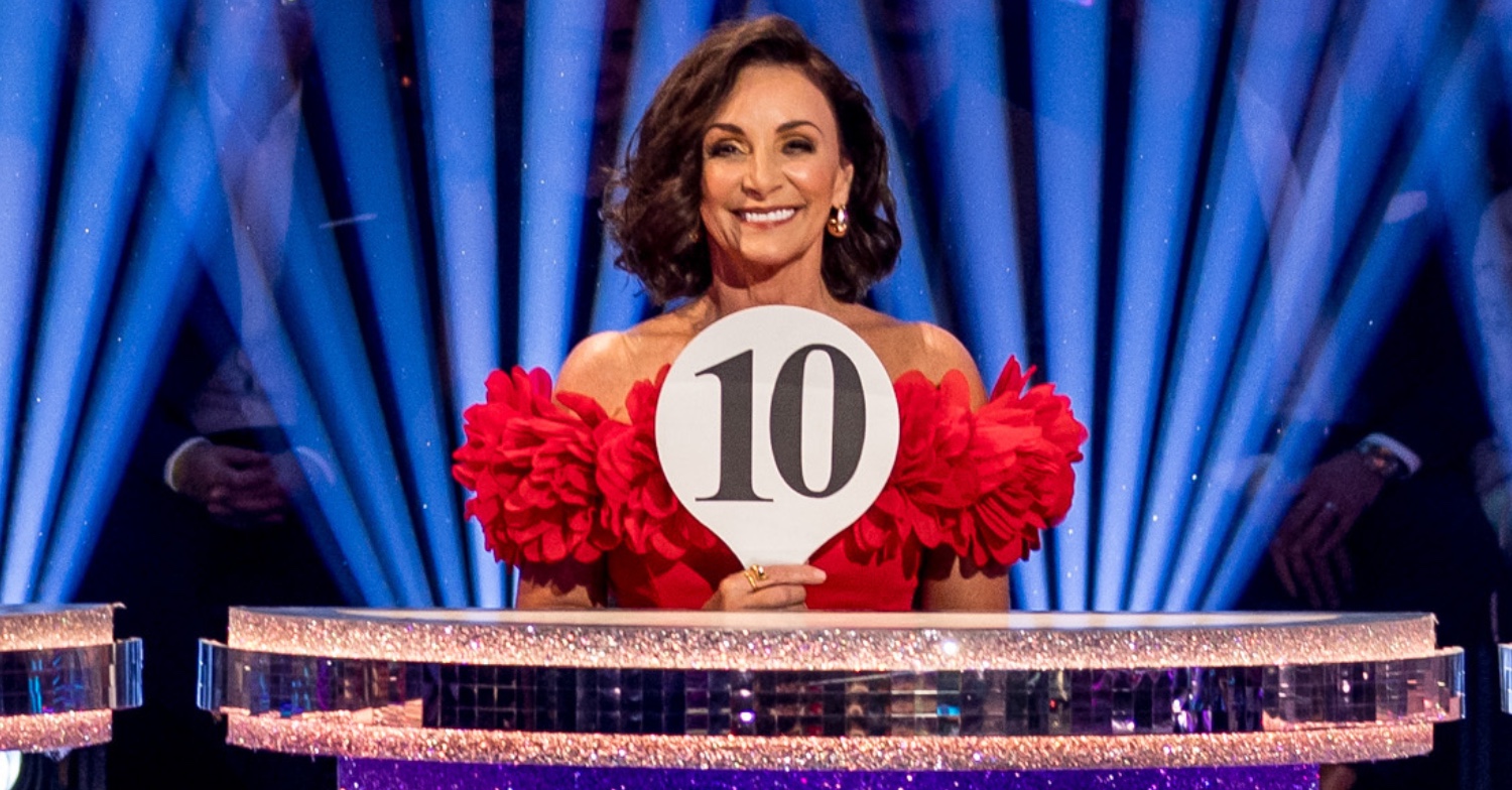 Shirley Ballas holding a 10 paddle on Strictly Come Dancing