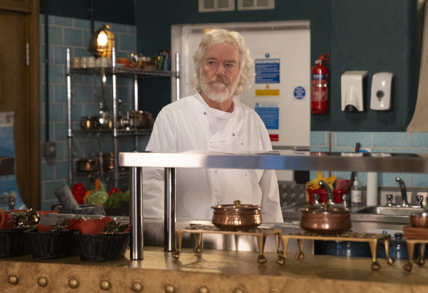 Coronation Street's Stu is looking miserable at Speed Daal