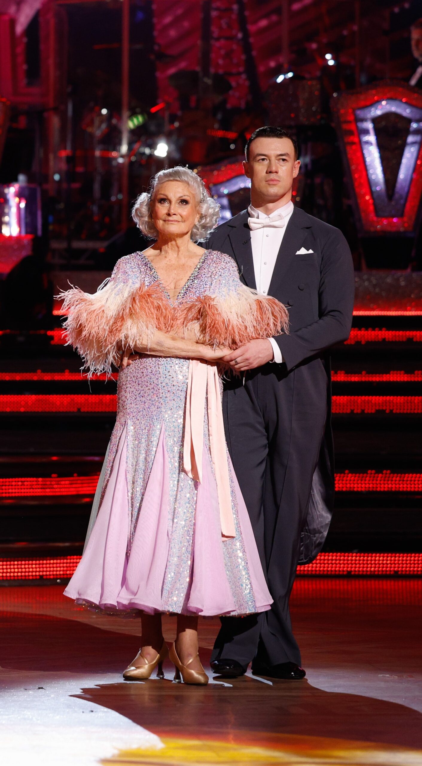 Kai Widdringon and Angela Rippon on Strictly 