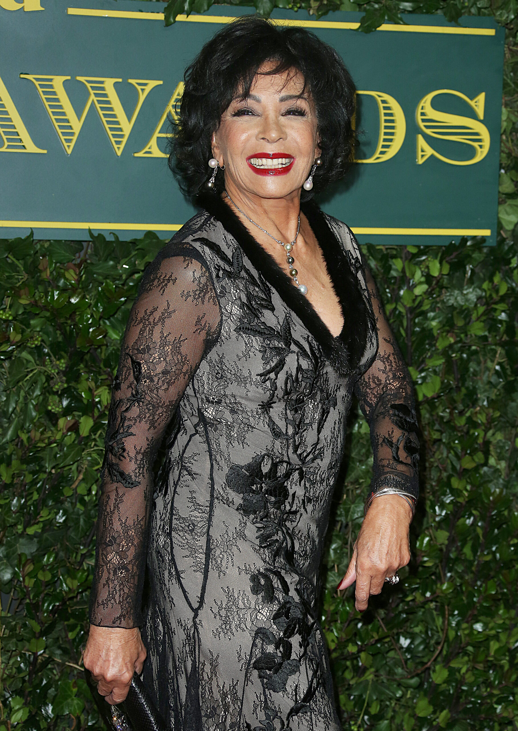 Shirley Bassey smiling