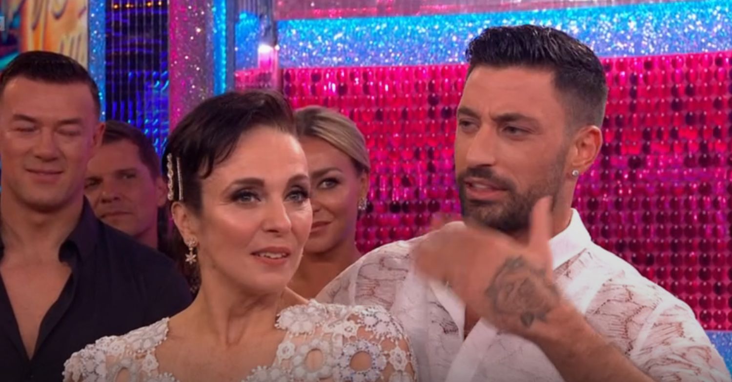 Giovanni Pernice and Amanda Abbington on Strictly