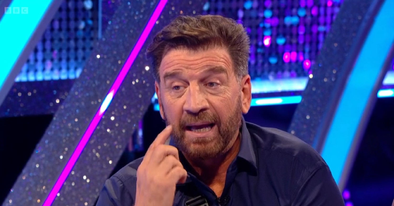 Nick Knowles speaking on Strictly It Takes Two