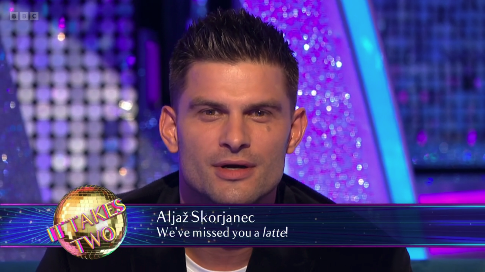 Aljaz Skorjanec on Strictly It Takes Two