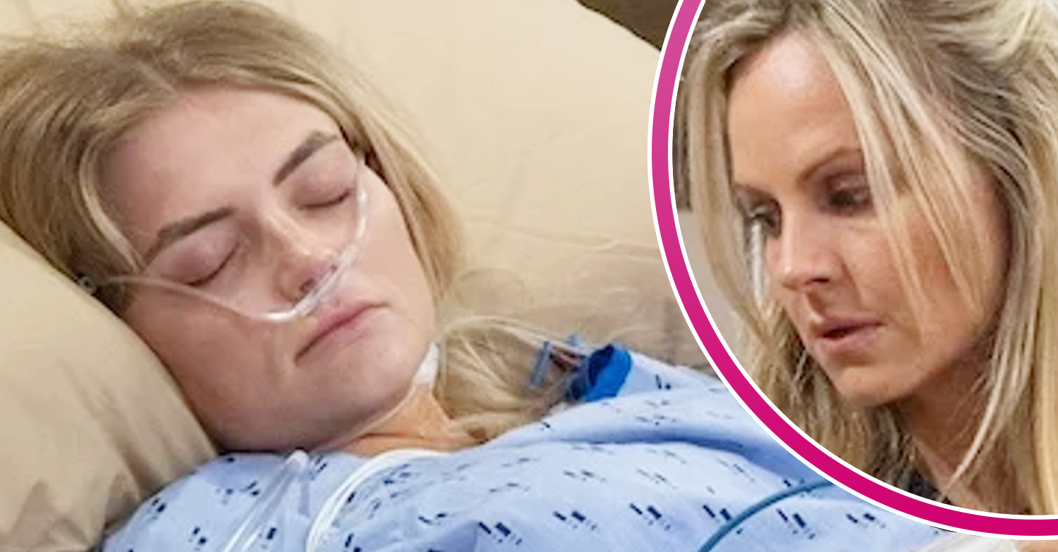 Coronation Street's Bethany, and in a bubble is Sarah