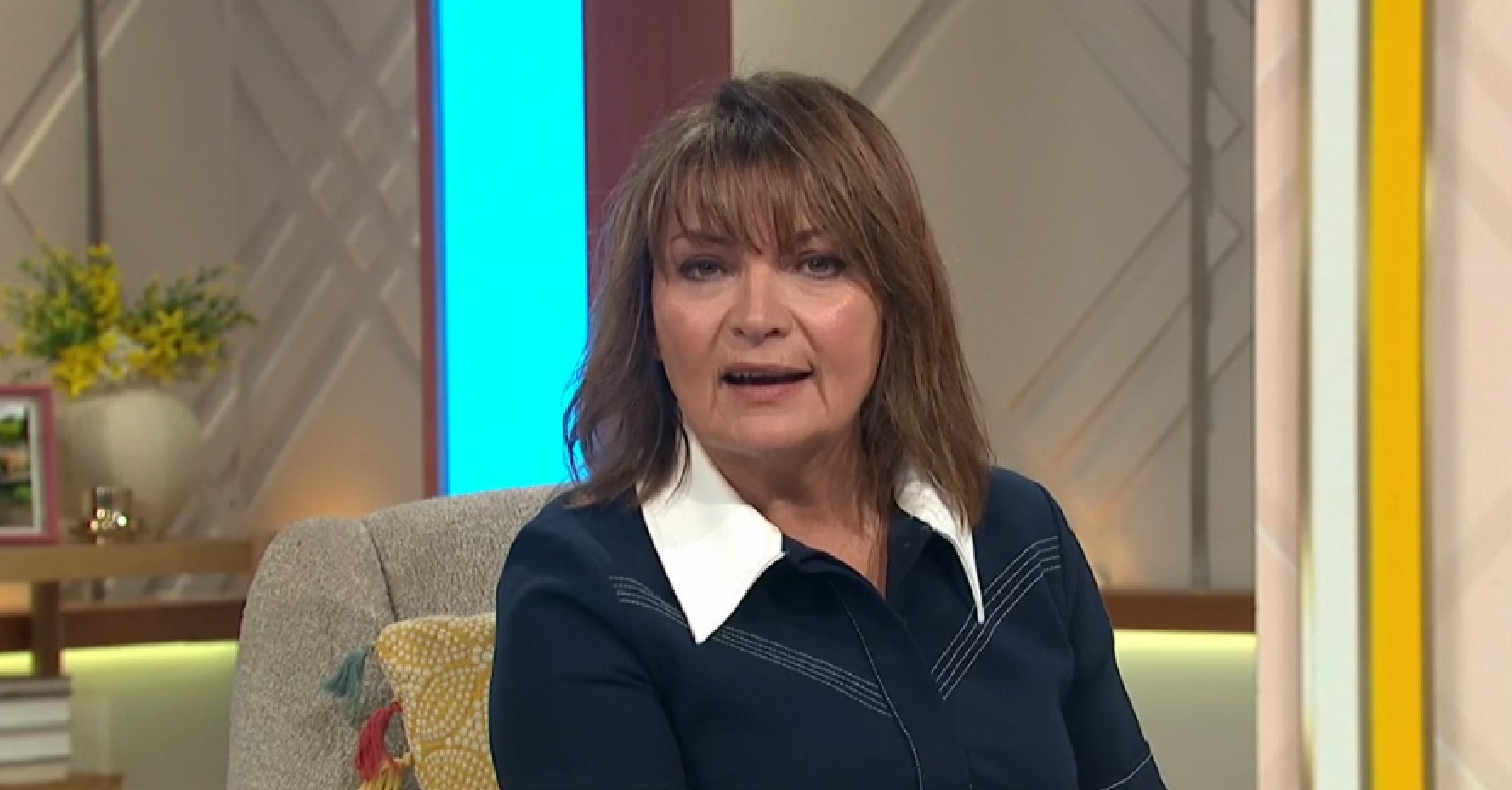 Lorraine Kelly speaking on her show