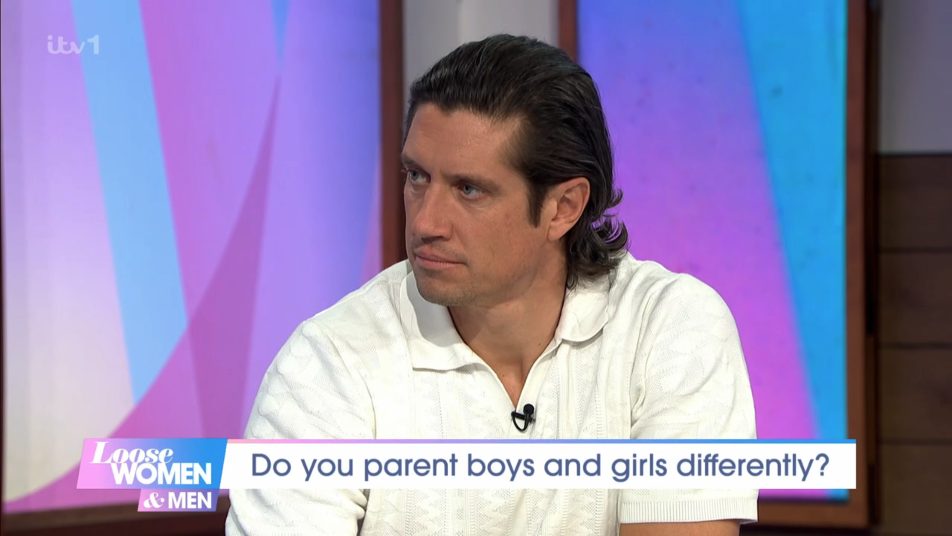 Vernon Kay presenting on Loose Women today