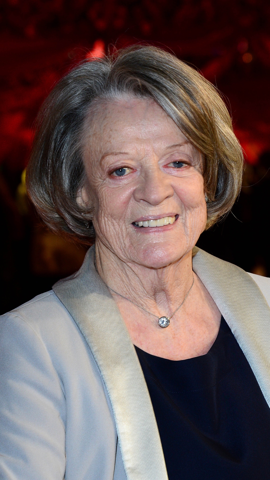 Dame Maggie Smith smiling