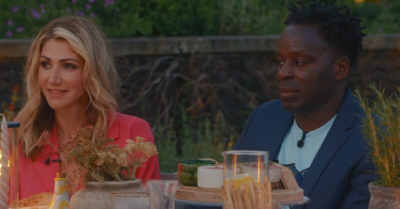 Vicky and David sat at the dinner table on My Mum, Your Dad