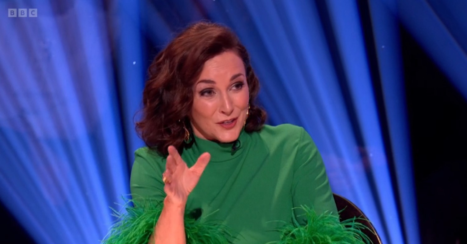 Shirley Ballas in green dress on Strictly