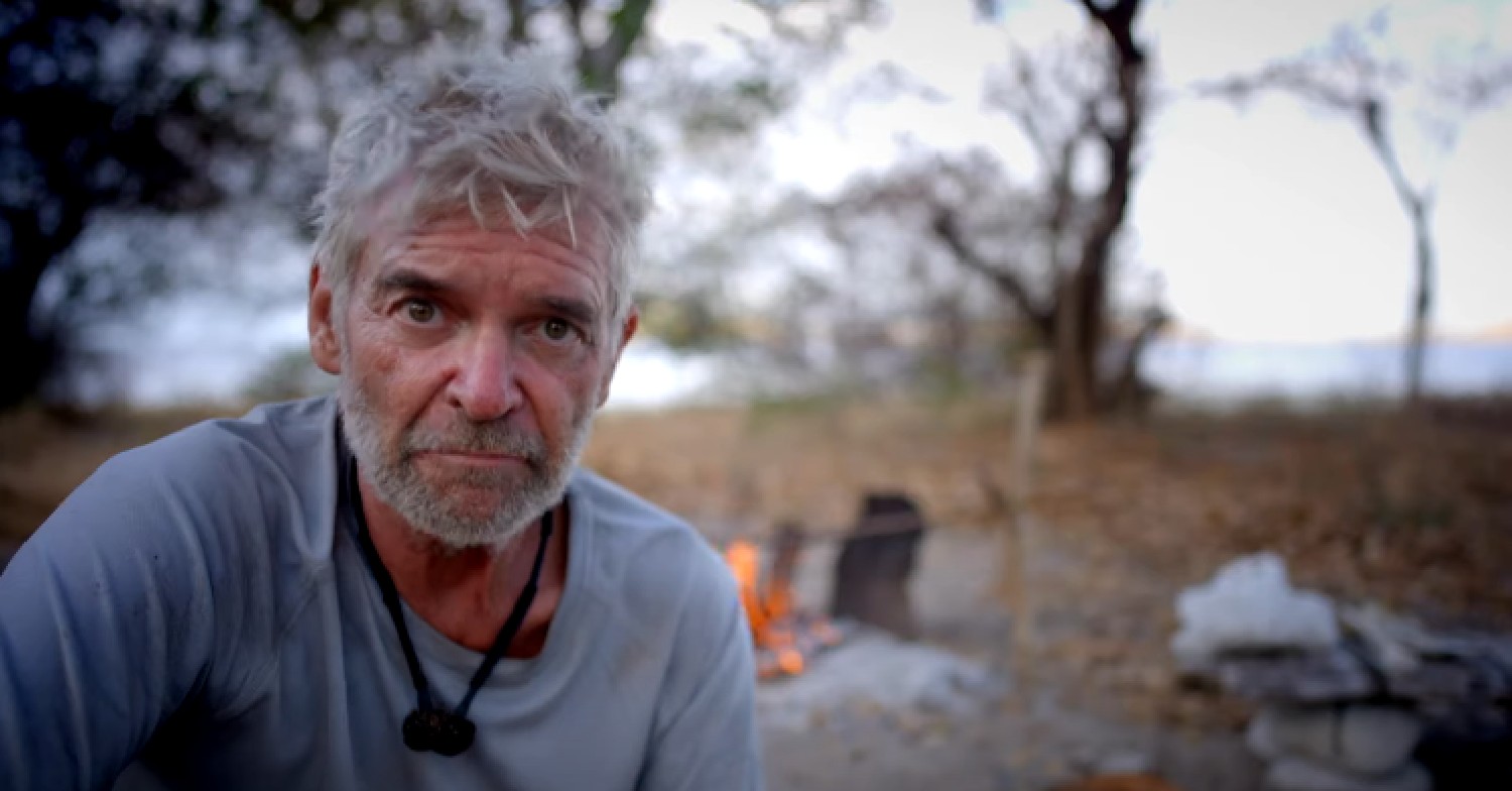 Phillip Schofield looks dishevelled on Cast Away