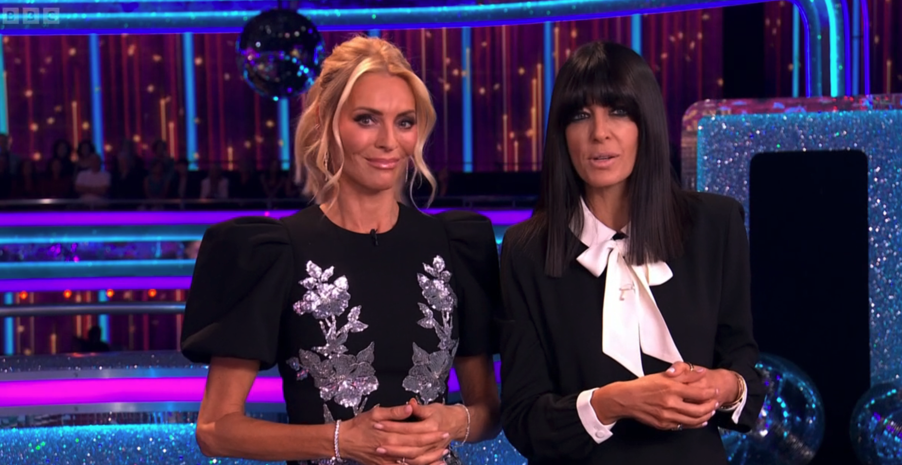 Strictly Come Dancing hosts Tess Daly and Claudia Winkleman presenting the show