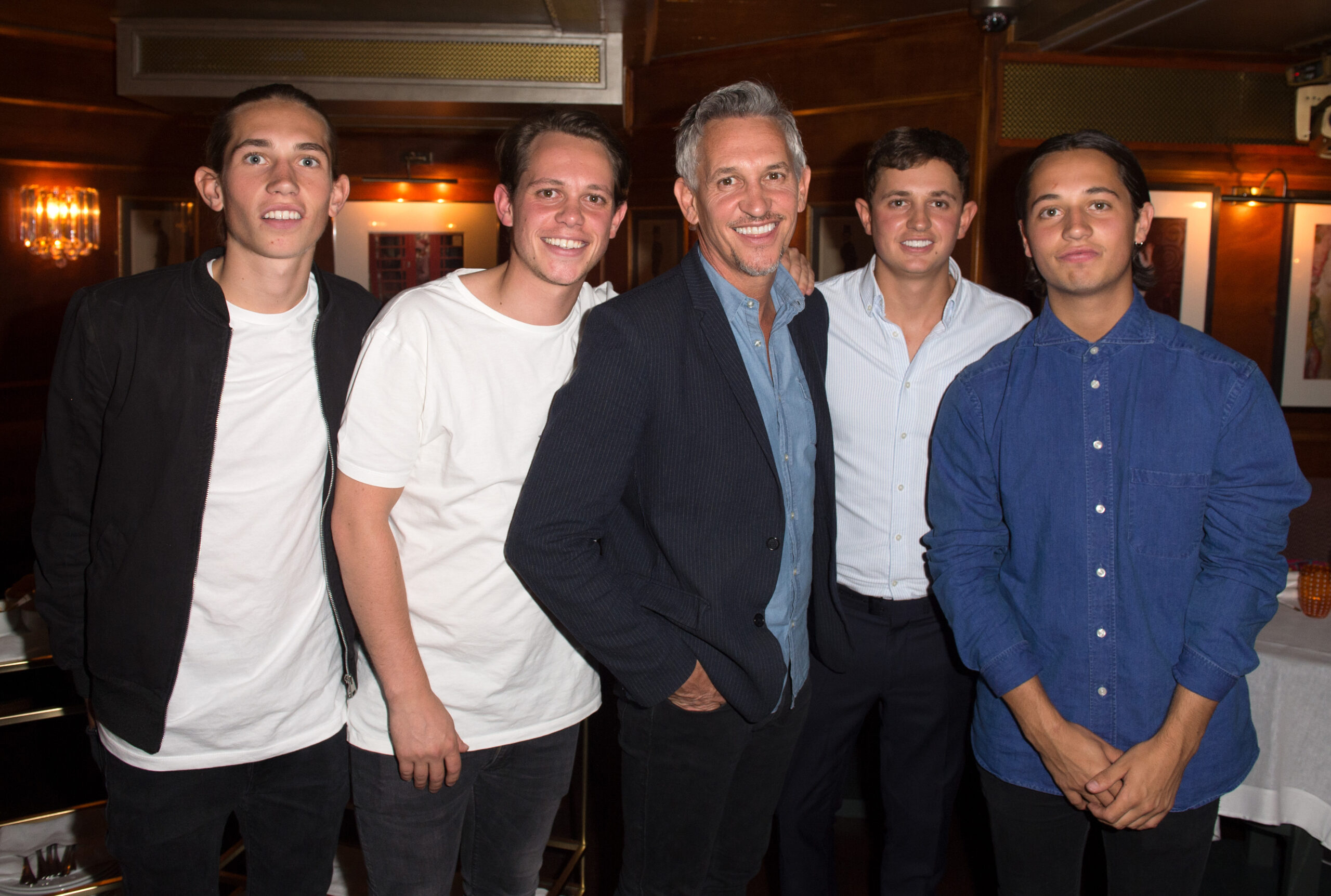 Gary Lineker with sons