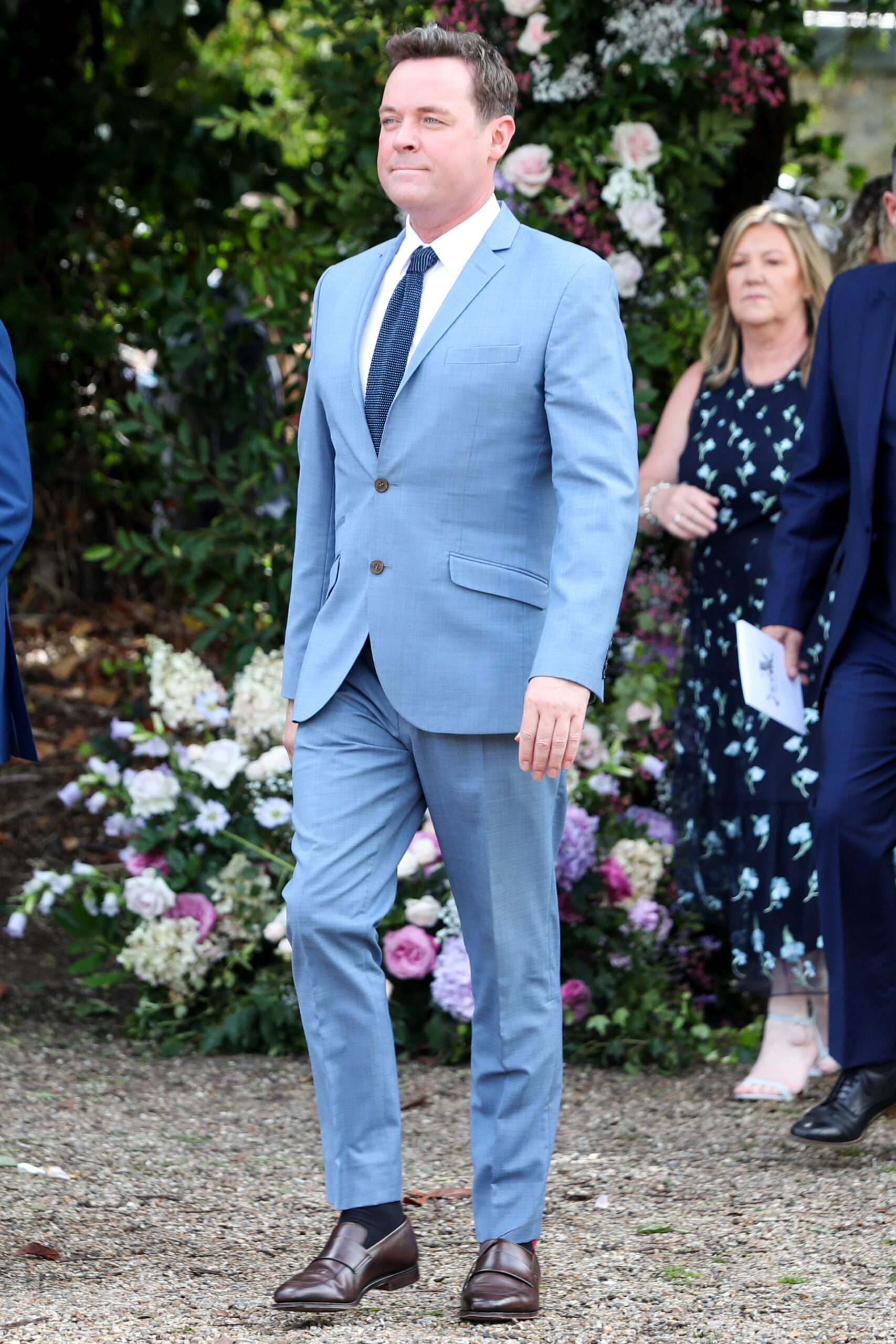 Stephen Mulhern looking stern at a wedding