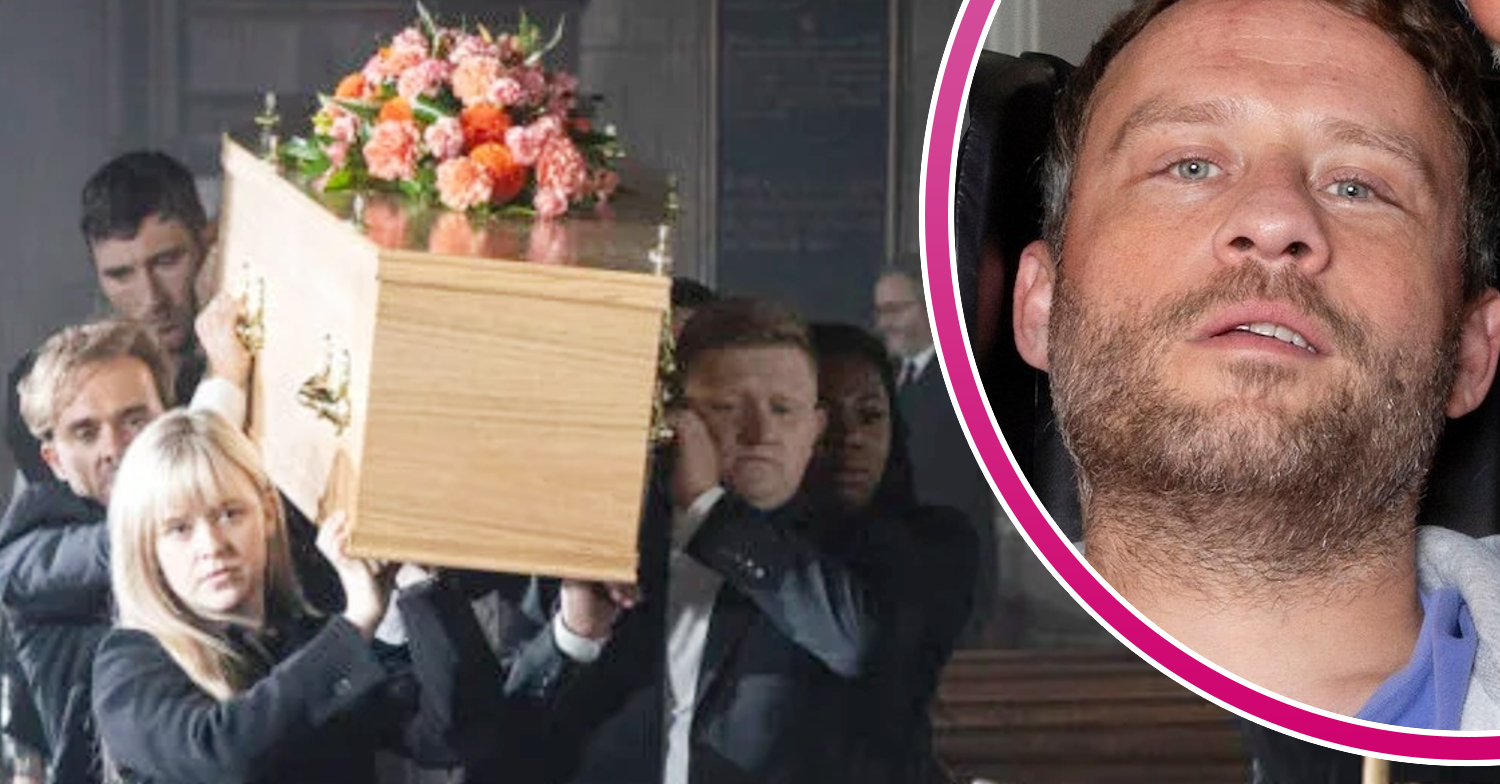 Coronation Street: Paul coffin, and in a bubble is Paul