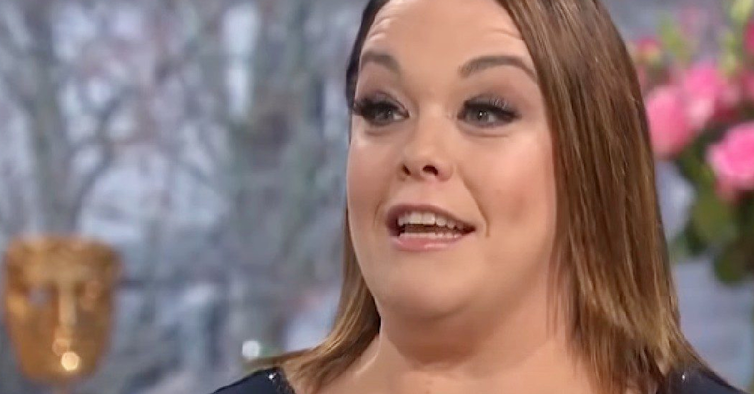 Emmerdale's Lisa Riley is smiling