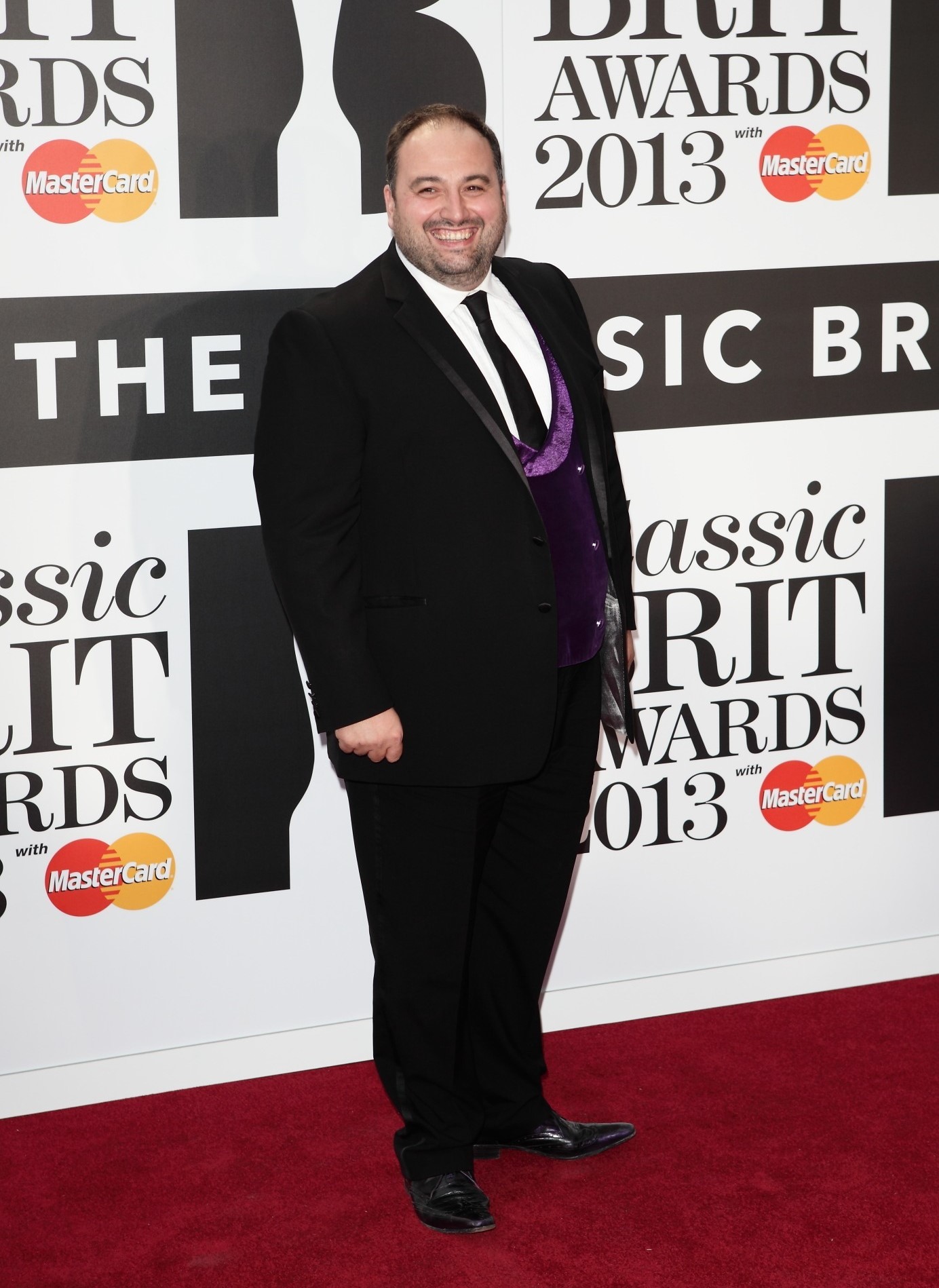 Wynne Evans smiling at BRITs
