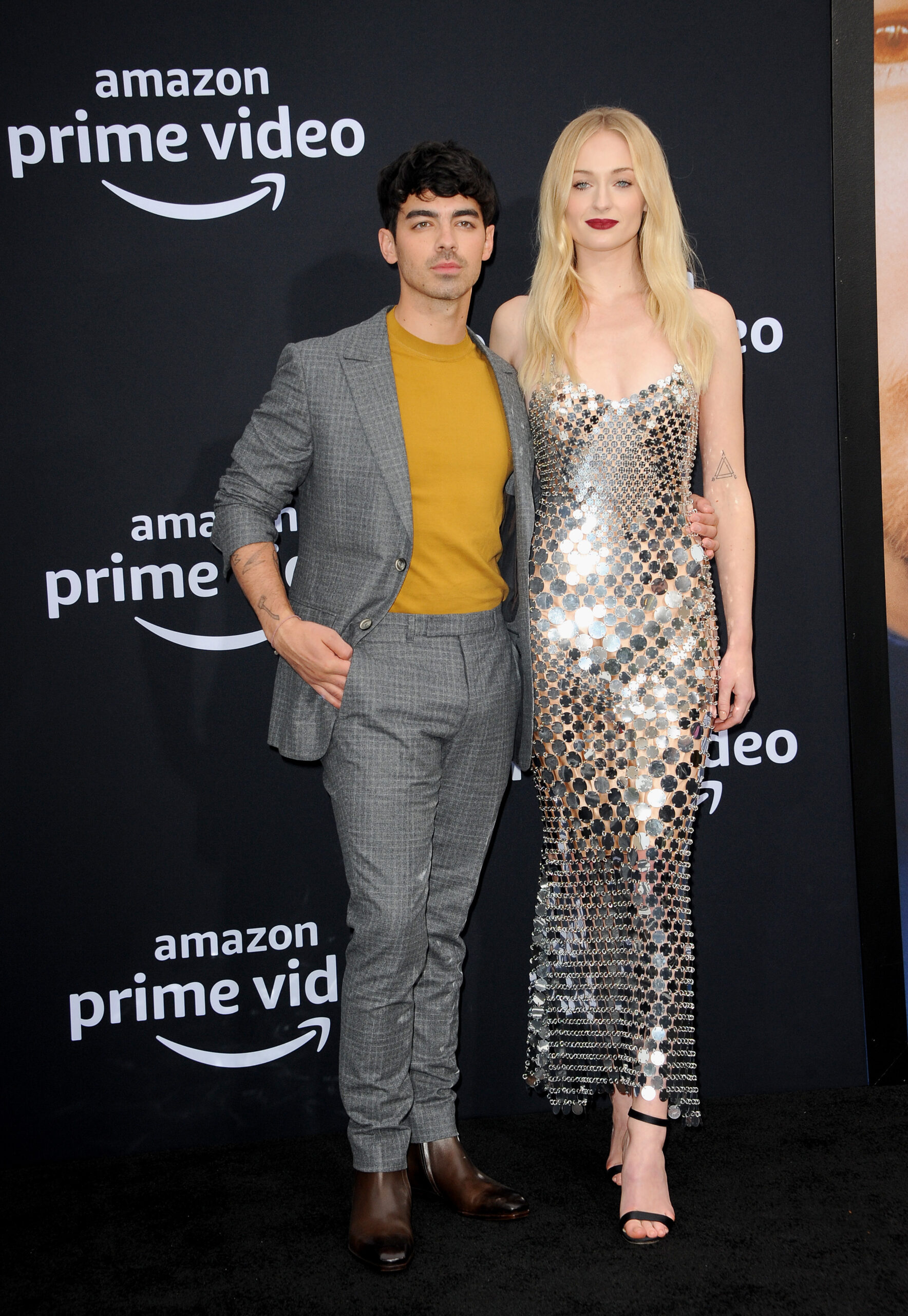 Joe Jonas and Sophie Turner on the red carpet