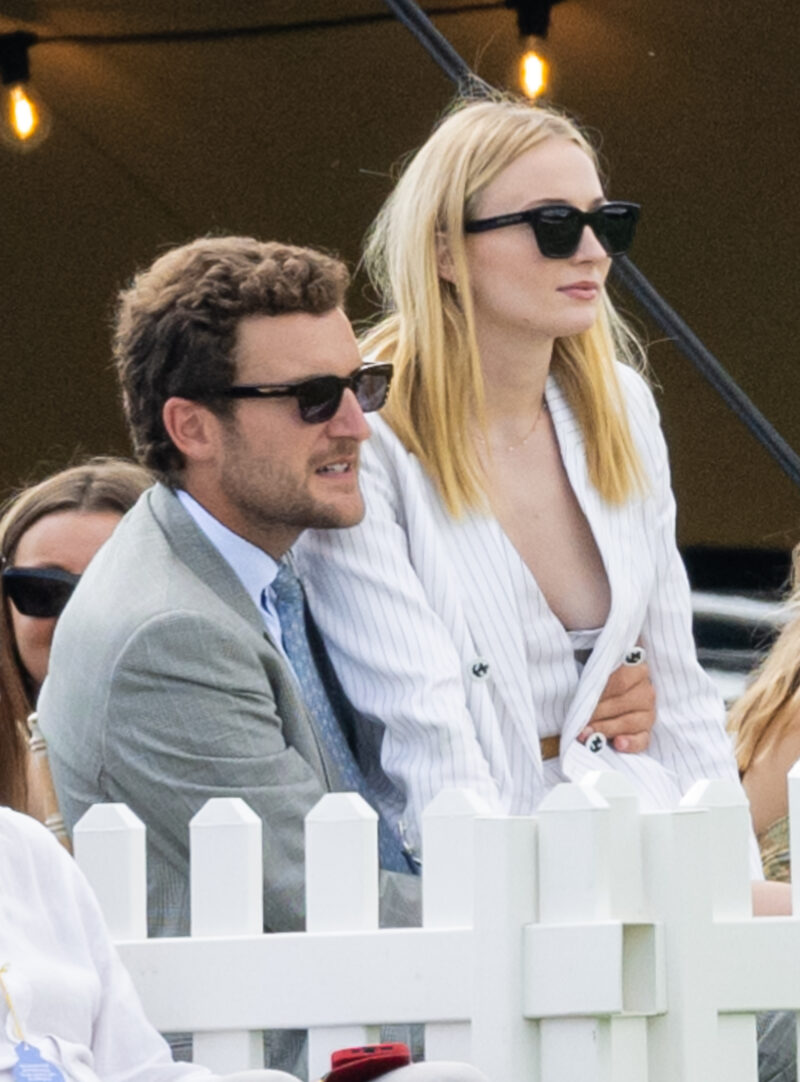 Sophie Turner sitting on Peregrine's lap