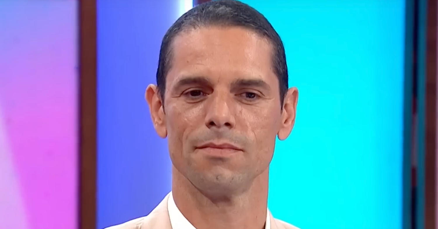 Andre Portasio on Loose Women frowning