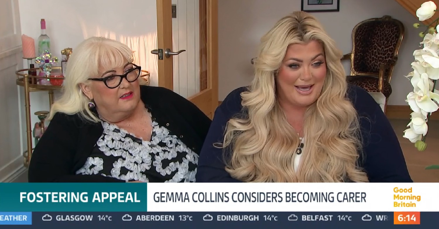 Gemma Collins and her mum talking on GMB
