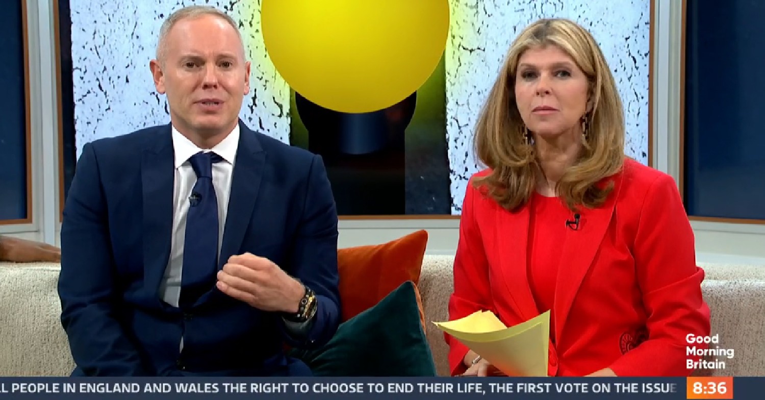 Robert Rinder and Kate Garraway hosting GMB