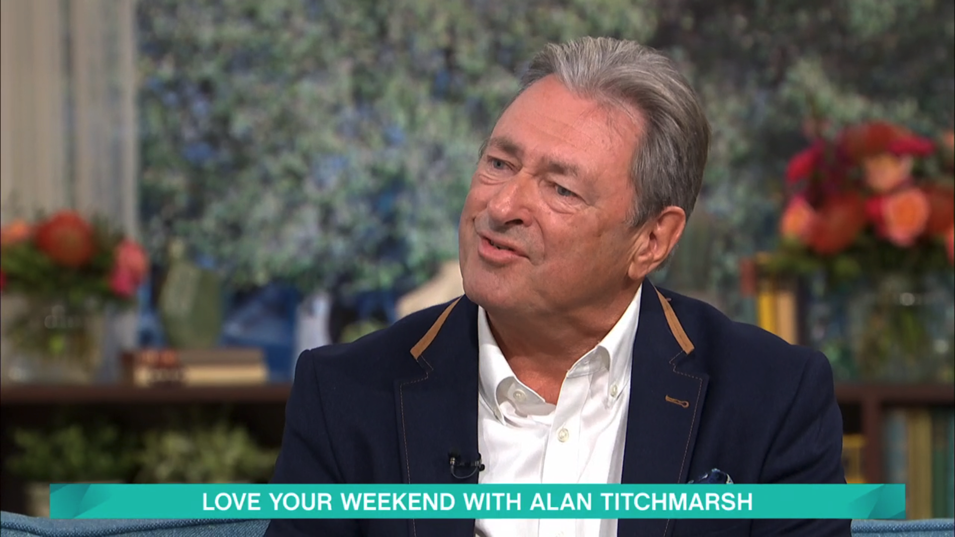 Alan Titchmarsh speaking on This Morning