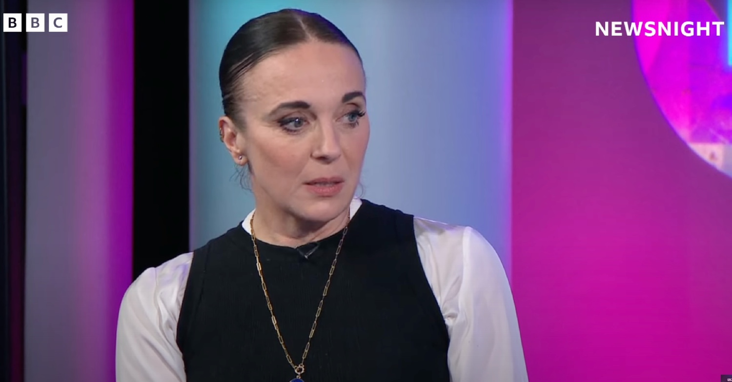 Amanda Abbington on Newsnight 