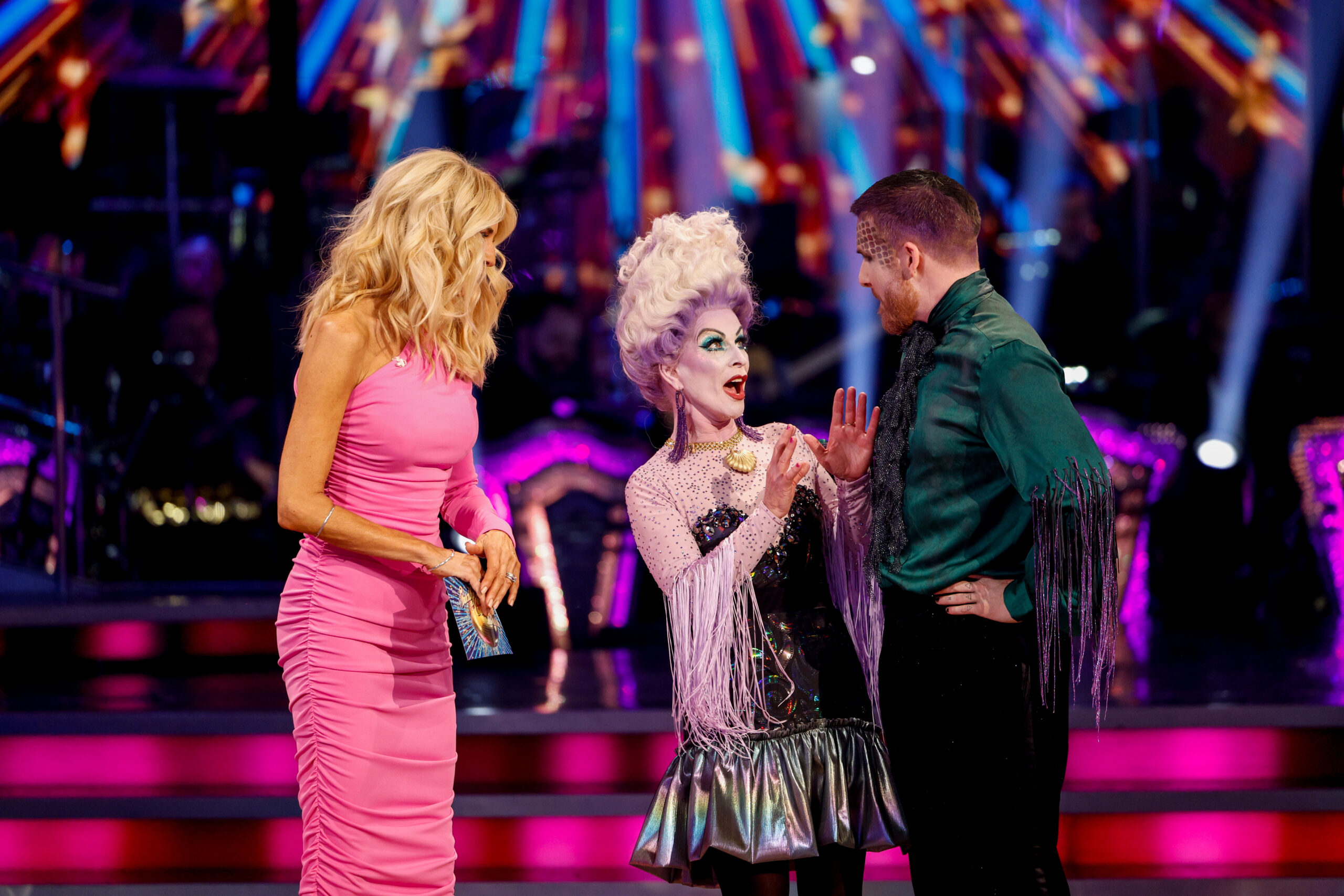 Tess Daly with Toyah and Neil on Strictly