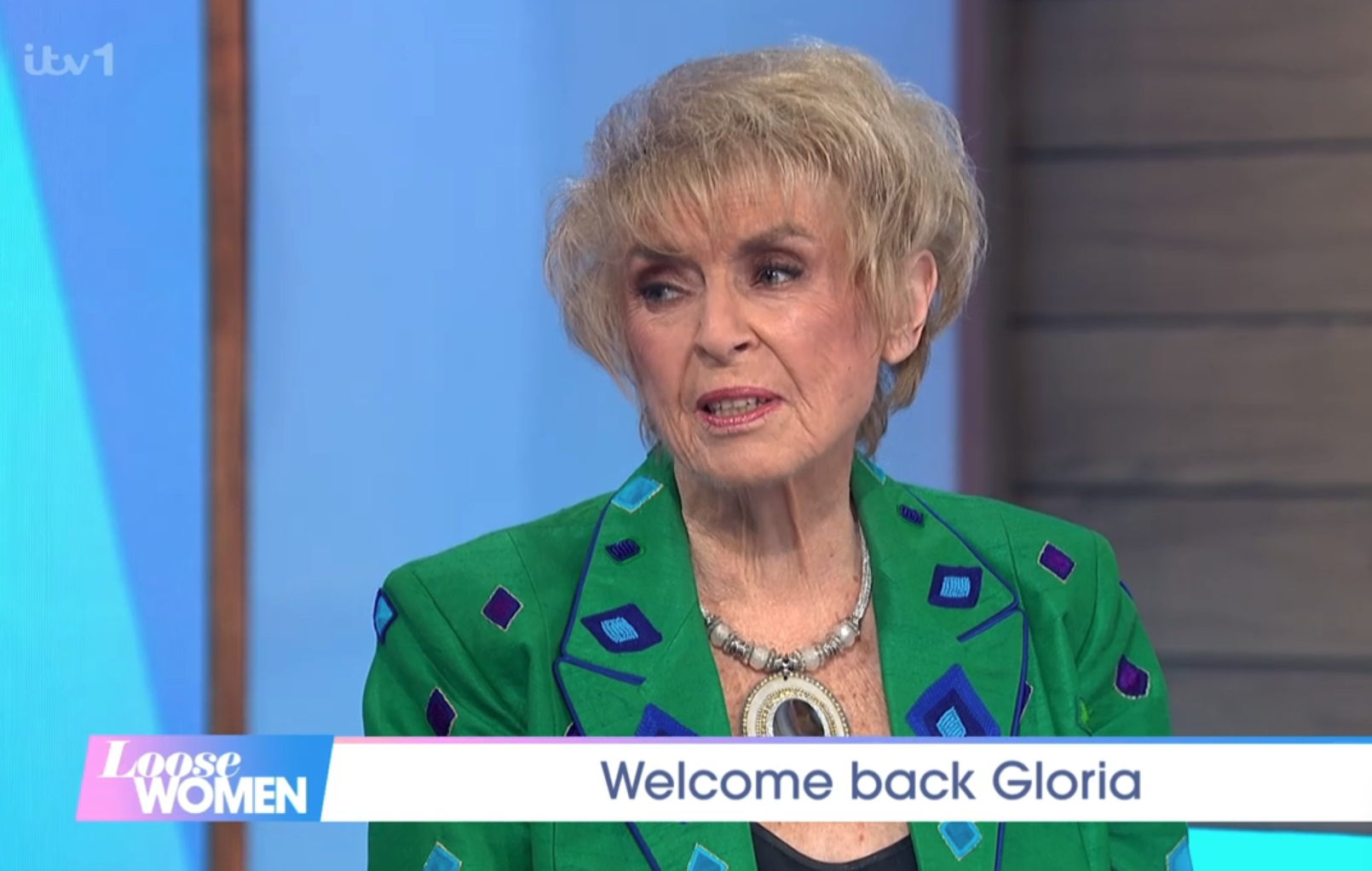 Gloria Hunniford returned to Loose Women after losing her husband in August.