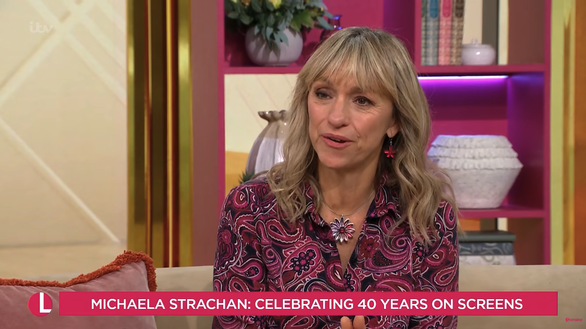 Michaela Strachan speaking on Lorraine