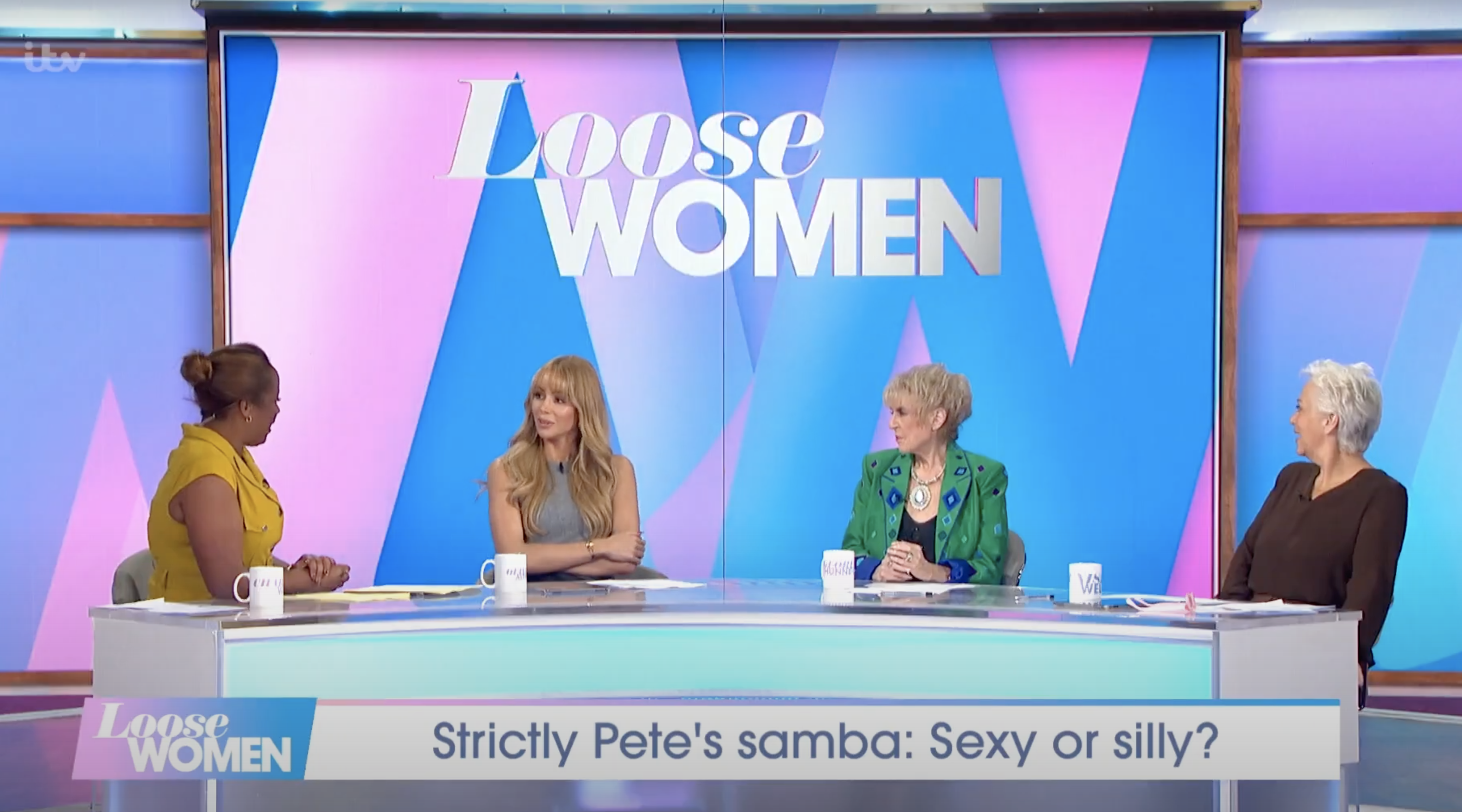 The Loose Women panel discussed Pete's samba