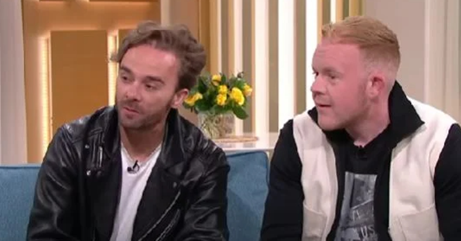 Coronation Street's Jack P Shepherd and Colson Smith smiling