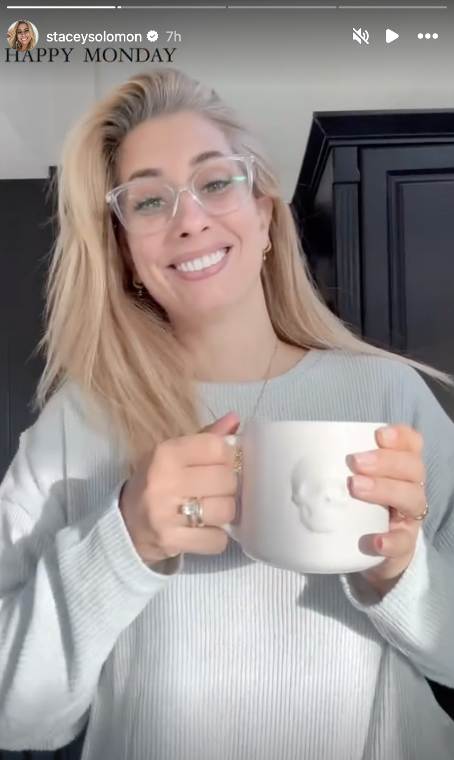 Stacey Solomon showed off her 'new face' 