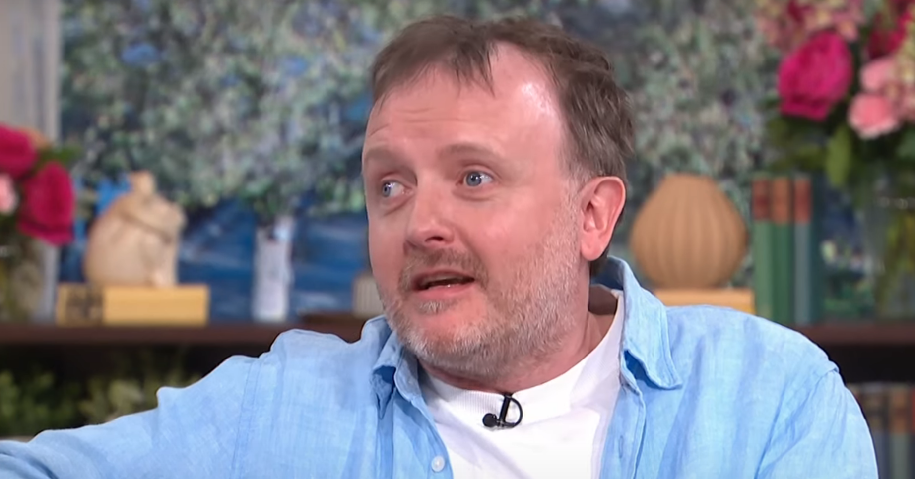 Chris McCausland talking on This Morning