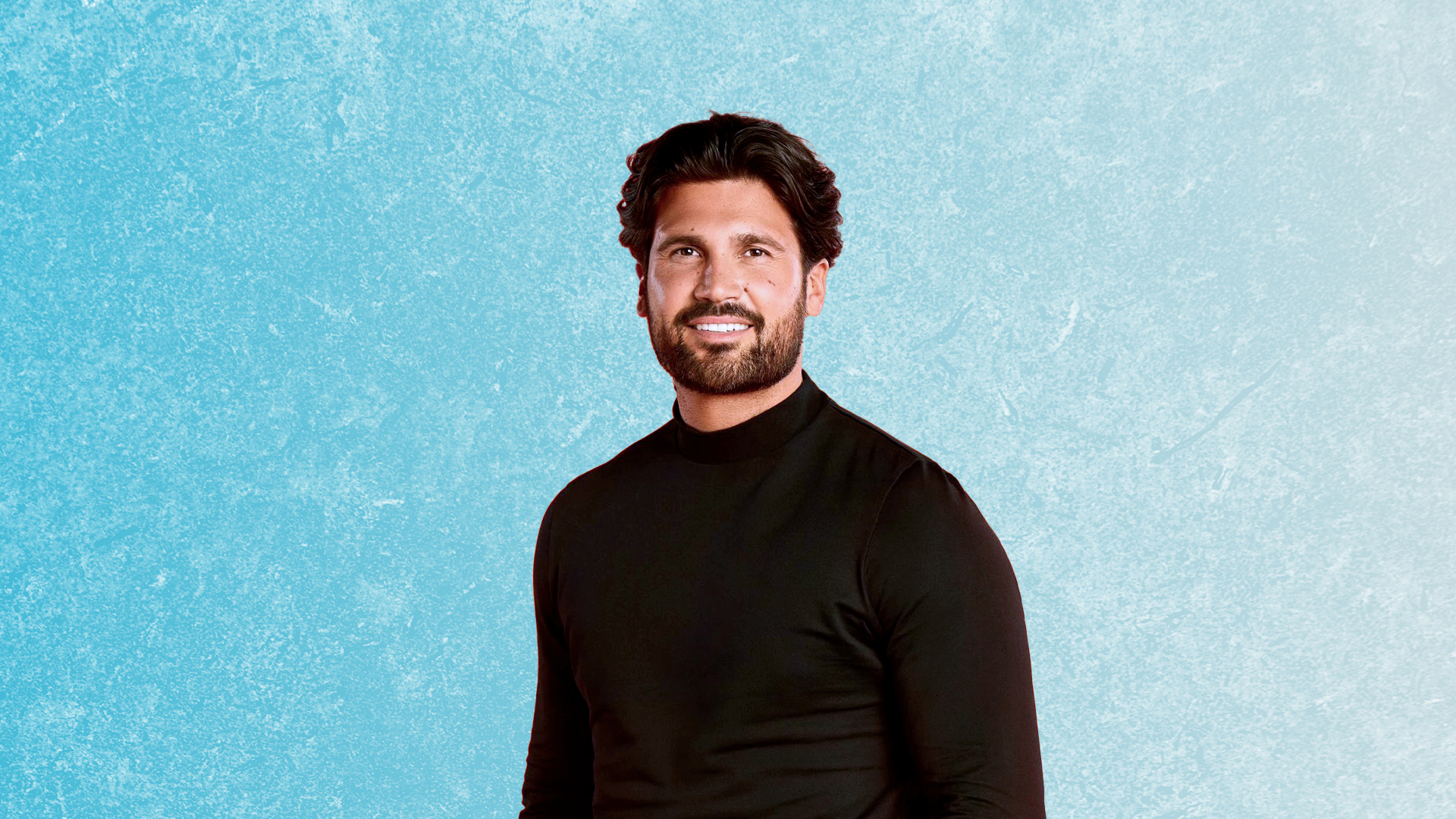 Dan Edgar smiling in Dancing On Ice headshot